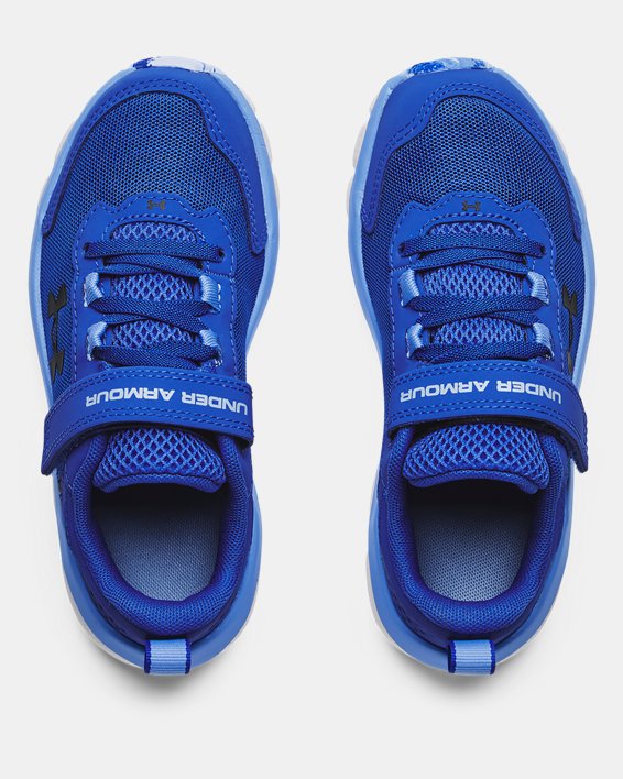 Boys' Pre-School UA Assert 9 AC Running Shoes, Blue, pdpMainDesktop image number 2